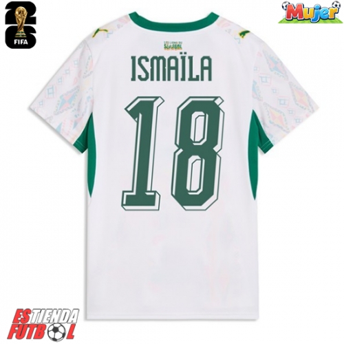 Senegal Ismaila Sarr #18 Primera Equipación Mujer Mundial 2026 Manga Corta